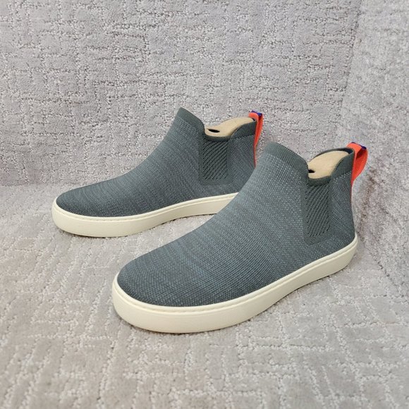 ROTHY'S The Chelsea Women's Size US 9 Melange Gray Round Toe Pull On Ankle Boots